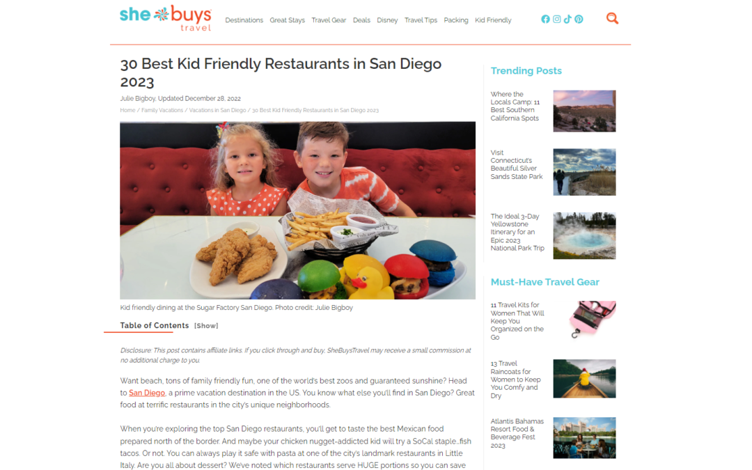 Farmer’s Table La Mesa Named A Top Kid-Friendly Restaurant In San Diego